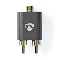 Nedis N CATB22255AL - 3.5 mm Stereo Klinken Buchse auf 2x Cinch