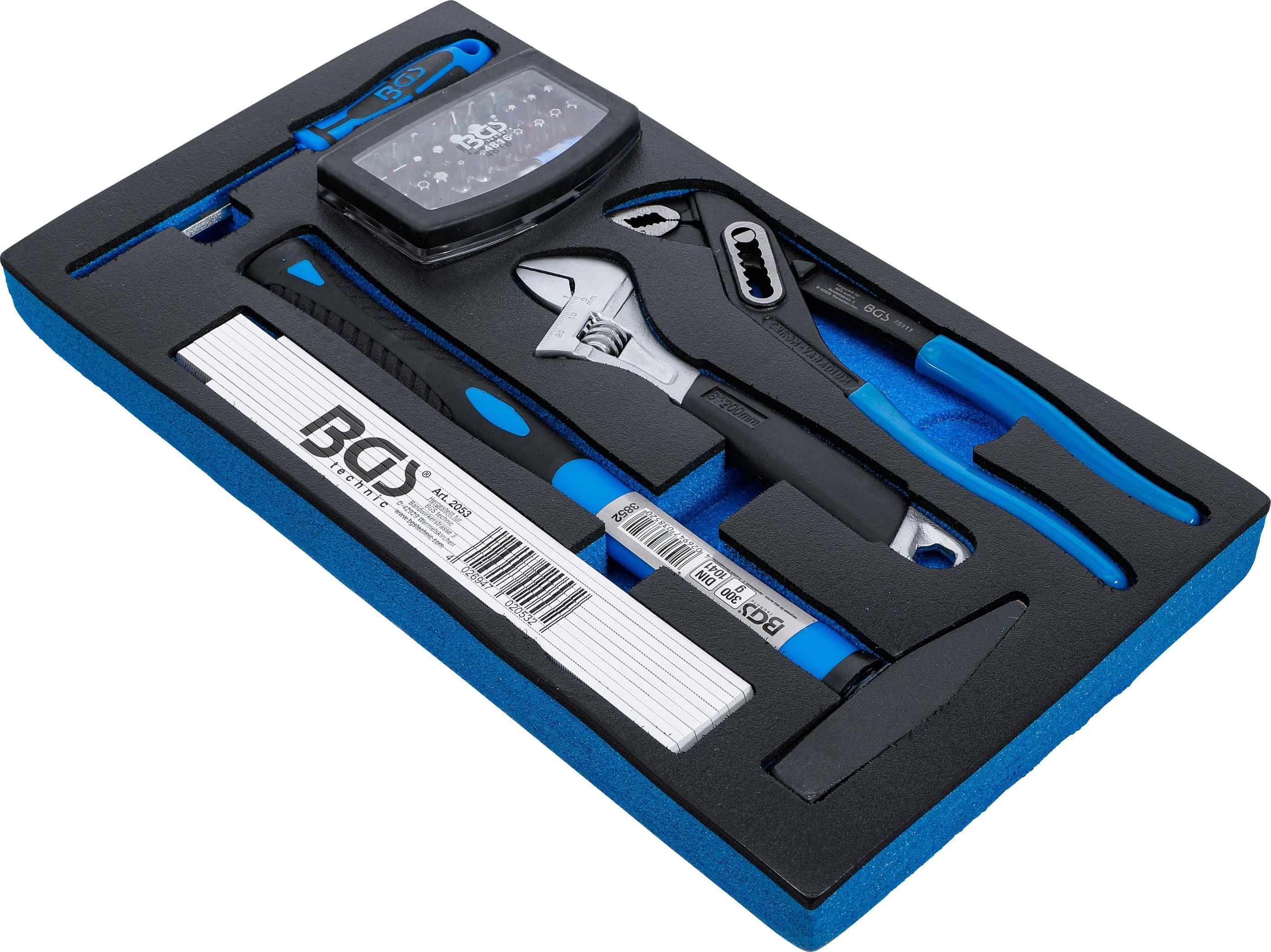 BGS Schaumeinlage fr Art. 2002 | Handwerkzeug- und Bit-Satz | 37-tlg.
