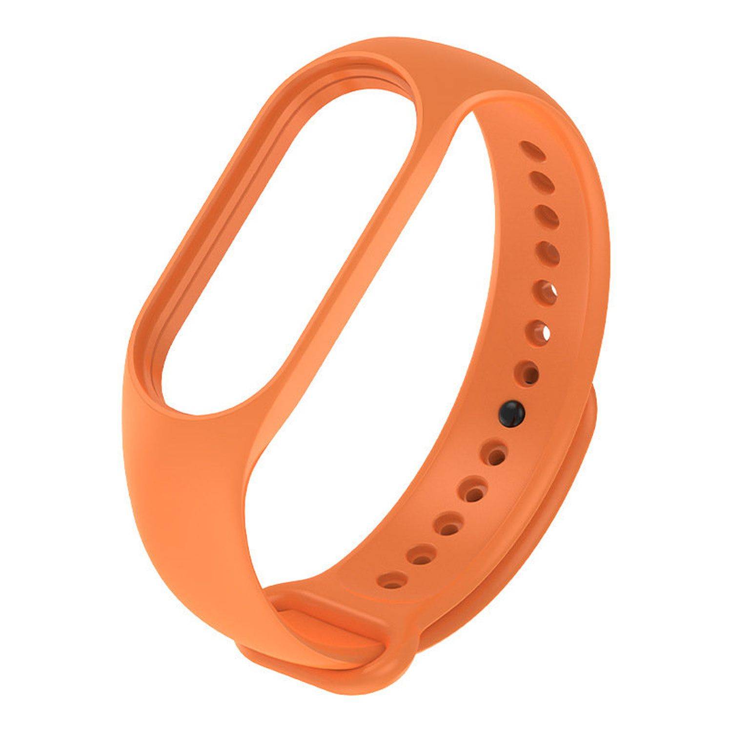 Silikon Sport Strap Fitness Tracker Ersatz Armband Uhrband Uhrenarmband kompatibel mit Xiaomi Smart Band 7 Orange