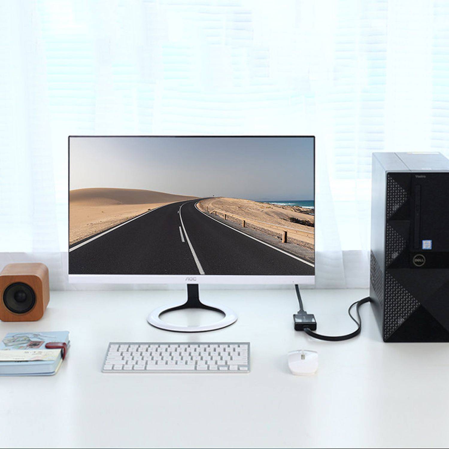 Ugreen unidirektionaler HDMI-Adapter (männlich) - Display Port (weiblich) + USB (für Stromversorgung) Videoadapter 0,5 m