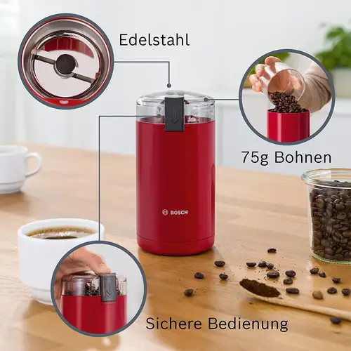 Bosch TSM6A014R 180W 220-240V Kaffeemühle, Rot Bosch TSM6A014R 180W 220-240V Kaffeemühle, Rot