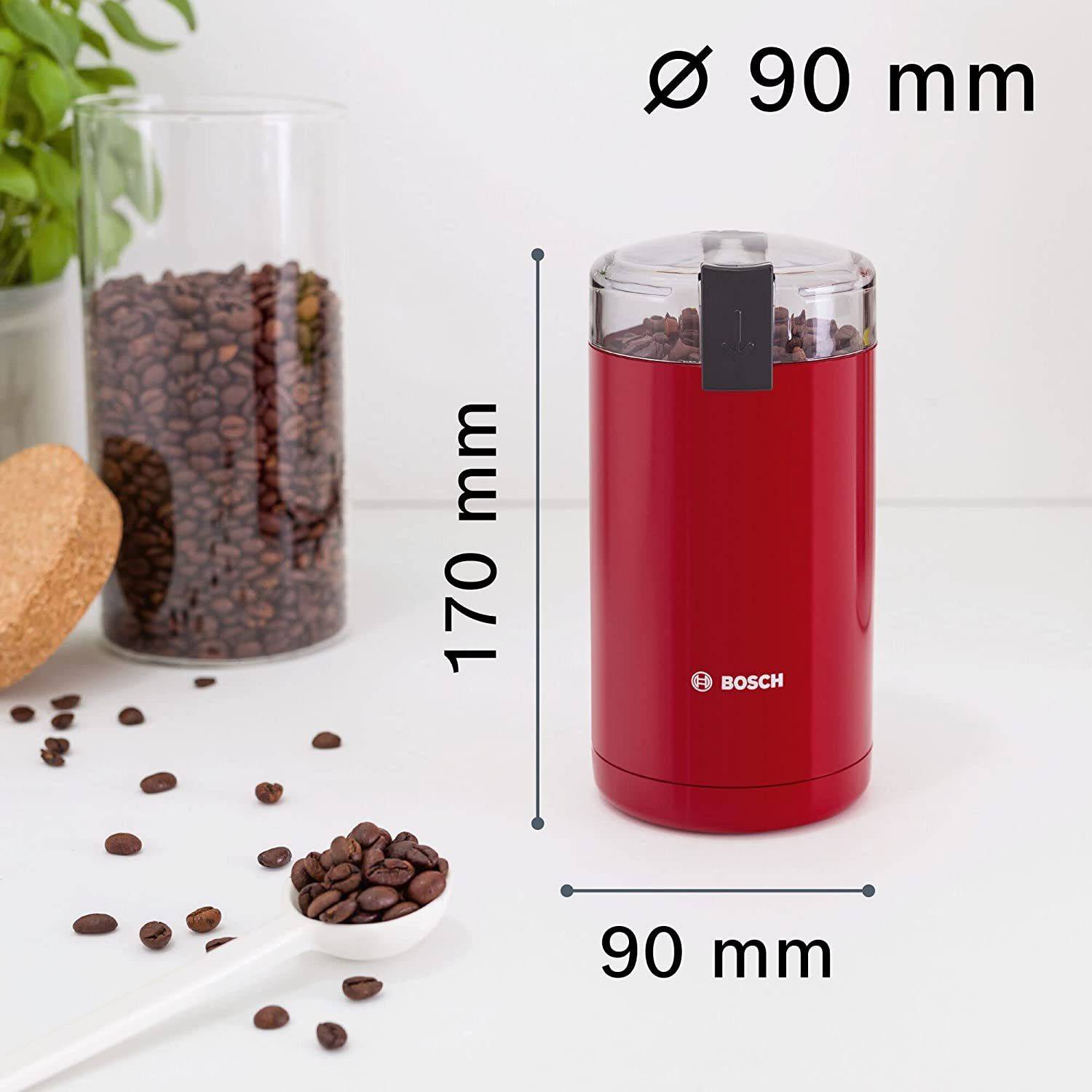 Bosch TSM6A014R 180W 220-240V Kaffeemühle, Rot