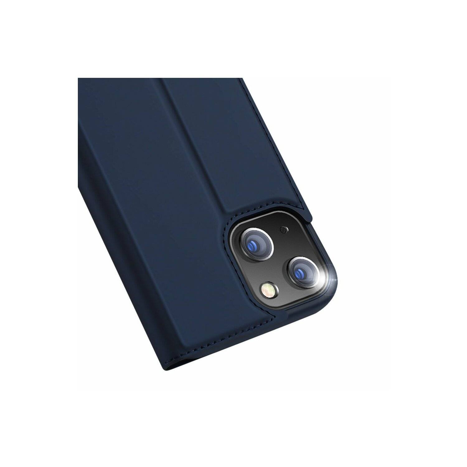 Buch Tasche "Dux Ducis" kompatibel mit iPhone 14 Plus Handy Hülle Etui Brieftasche mit Standfunktion, Kartenfach Blau