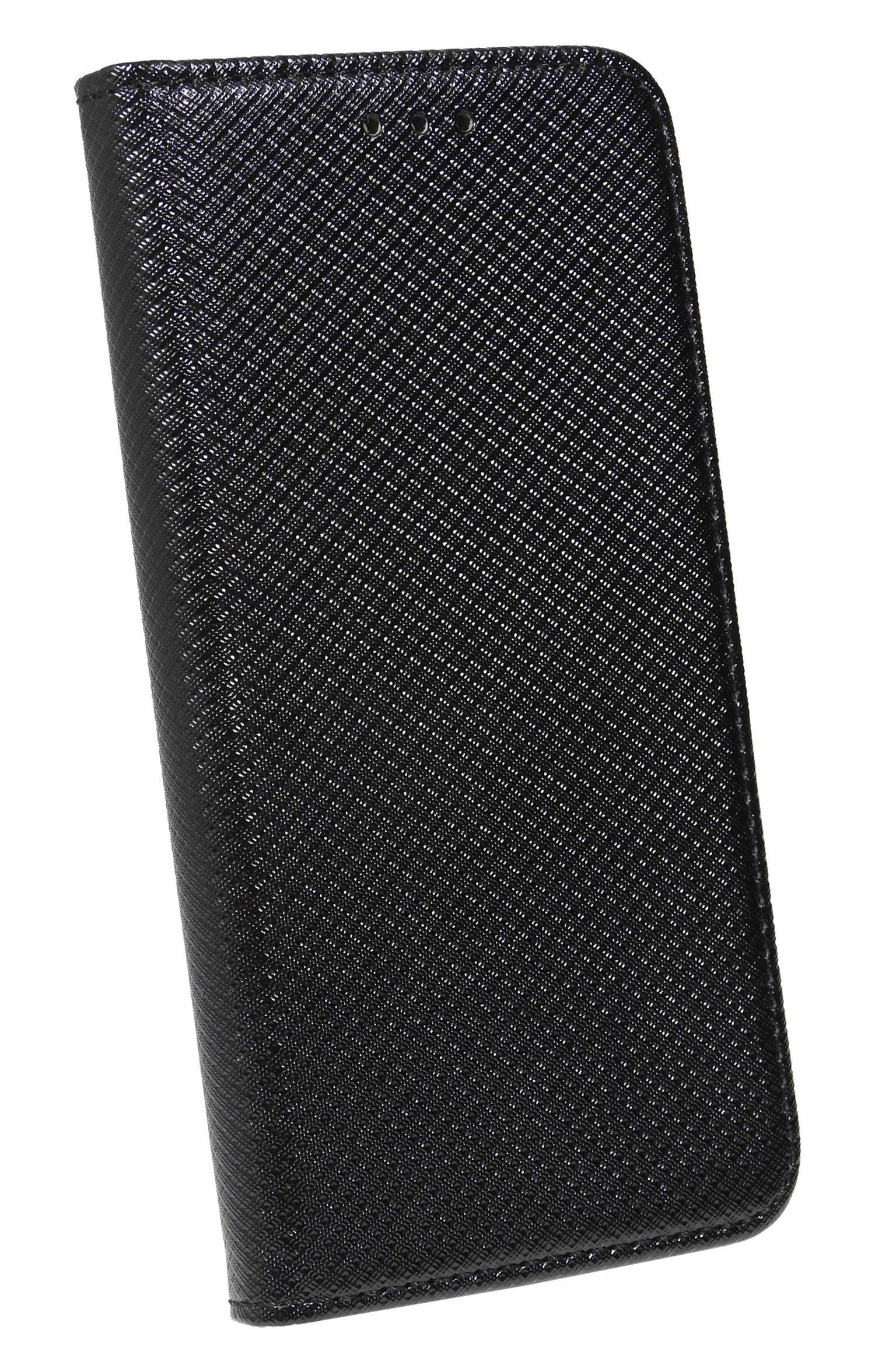 Buch Tasche "Smart" für iPhone 14 Pro Handy Hülle Etui Brieftasche Schutzhülle mit Standfunktion, Kartenfach Schwarz