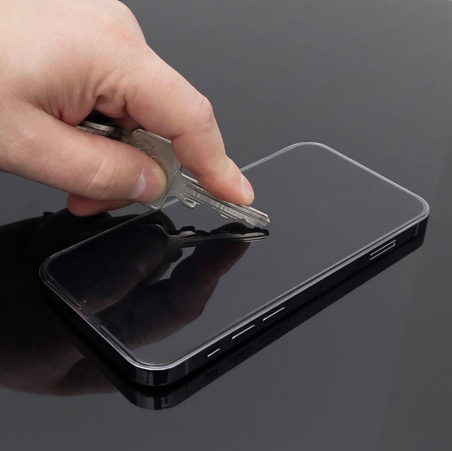 Full-screen Privacy Schutzglas 5D Hartglas Blickschutz für iPhone 13 Pro Max schwarz Schutzfolie Display Glas
