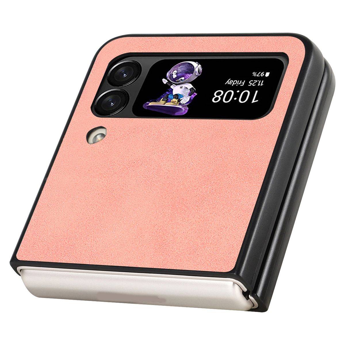 Für Samsung Galaxy Z Flip4 5G Design MagSafe Magnetic Hart Cover Handy Tasche Hülle Etuis Pink