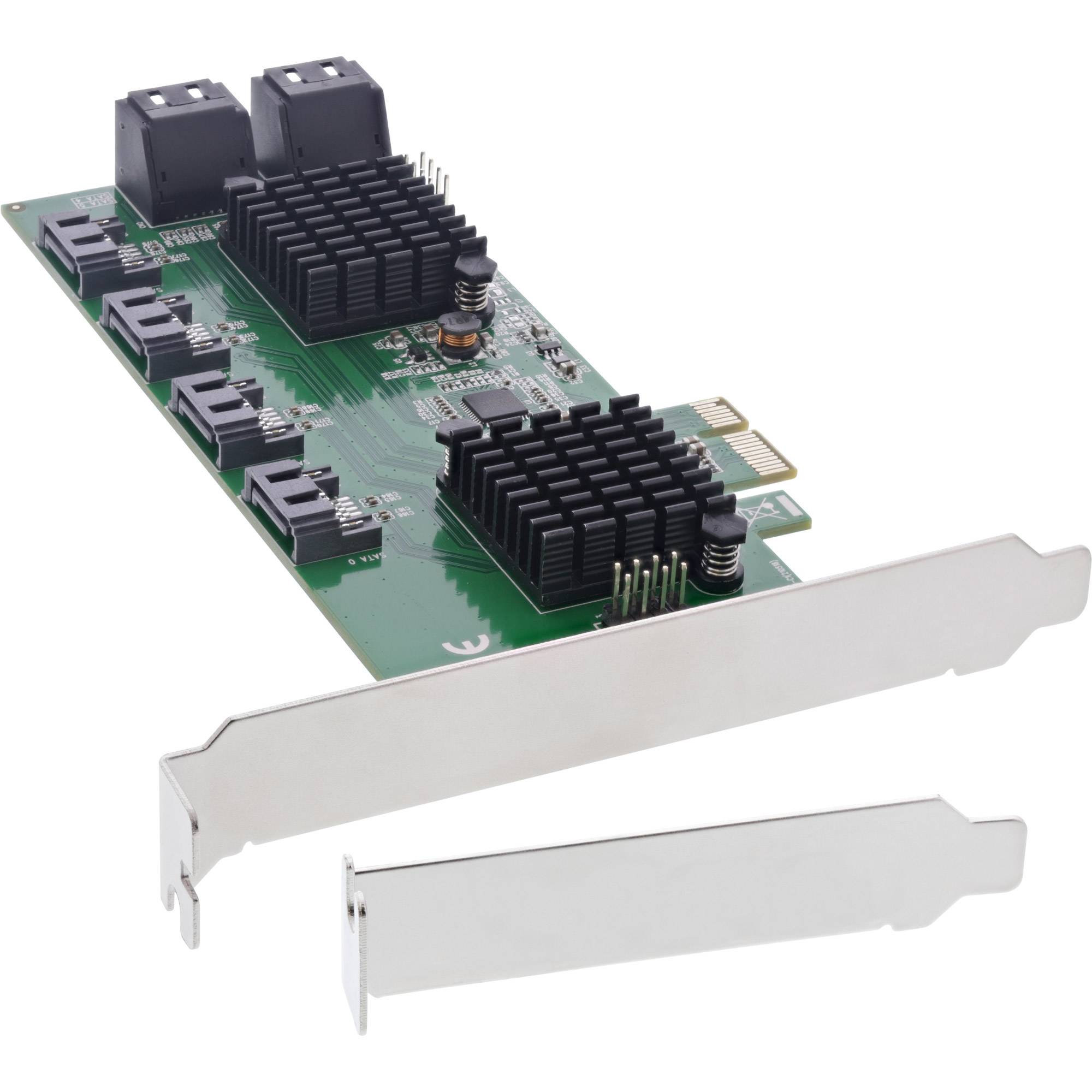 INLINE - Schnittstellenkarte - 8x SATA 6Gb/s Controller - PCIe 2.0 (PCI-Express)