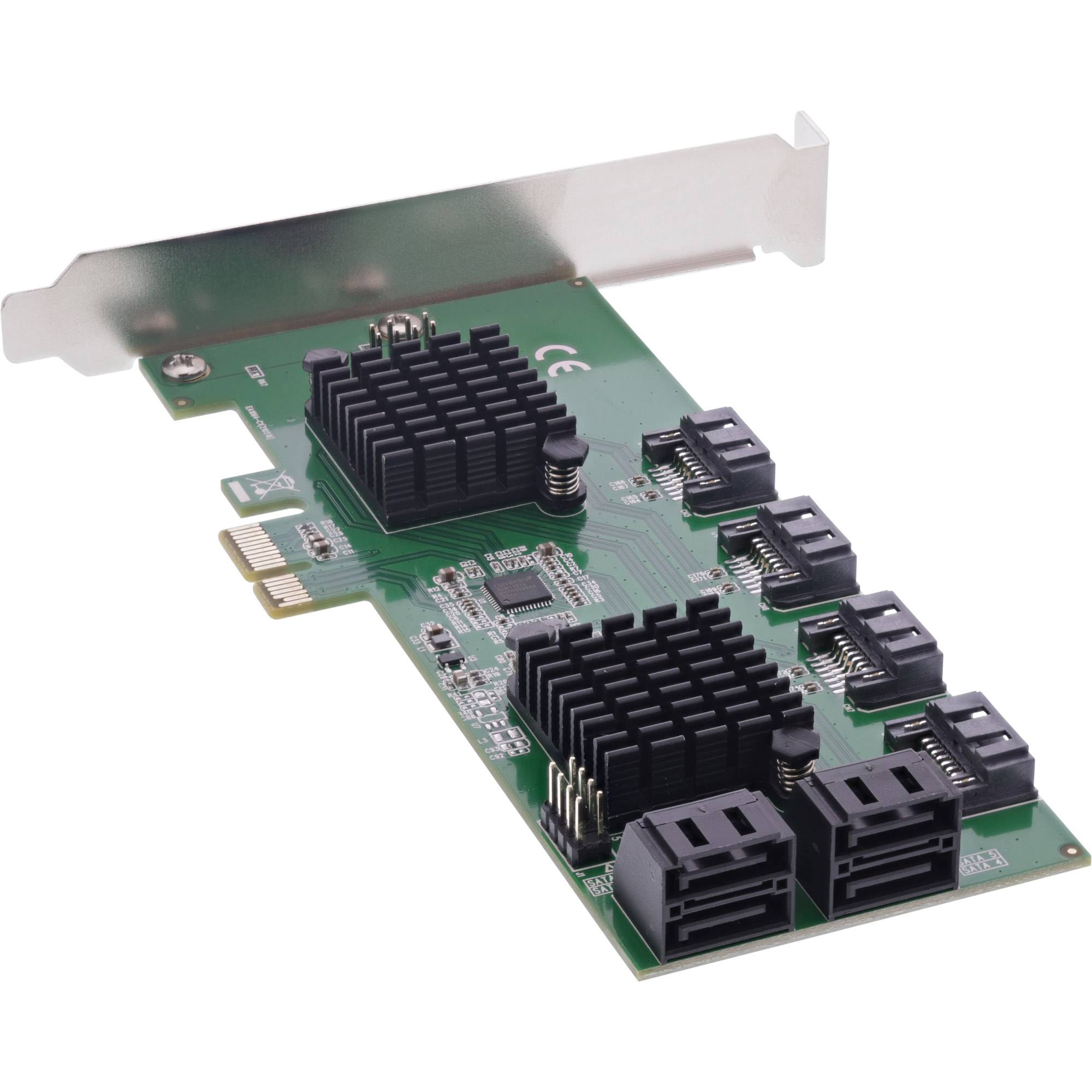 INLINE - Schnittstellenkarte - 8x SATA 6Gb/s Controller - PCIe 2.0 (PCI-Express)
