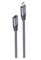 USB Type-C 3.2 Gen 2x1 Verlängerungskabel, grau - Länge: 1,0 m
