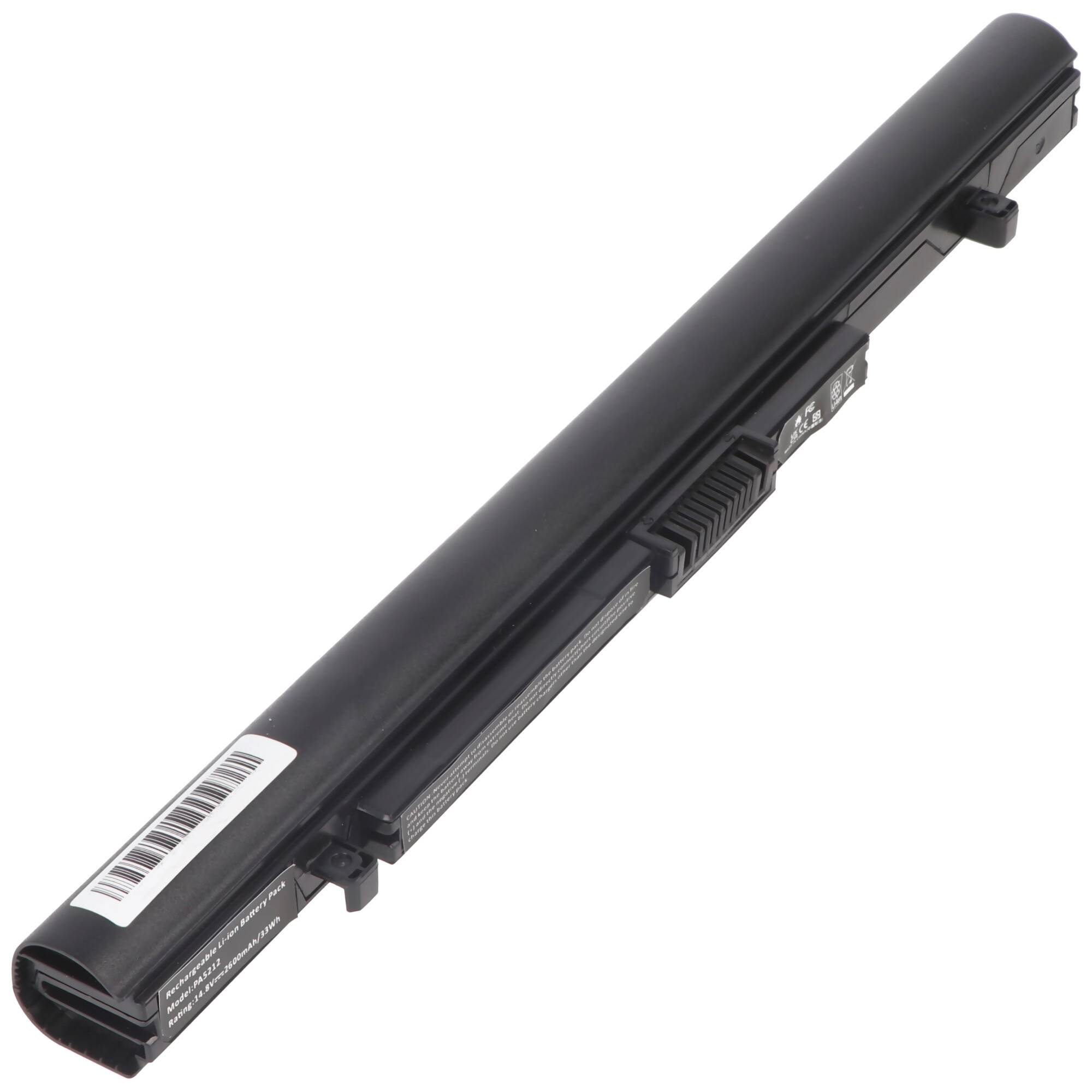 Akku passend für Toshiba Tecra A40, A50, Li-ion, 14,8V, 2500mAh, 37Wh