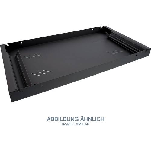 Triton RAB-UP-550-A4 19 Fachboden 1HE, 550mm, 80kg, schwarz Netzwerk-Infrastruktur Zubehör Stand- /