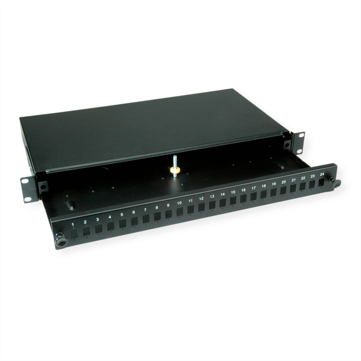 VALUE - 19""-Spleißbox 24x SC Sx/LC Dx 1 HE schwarz