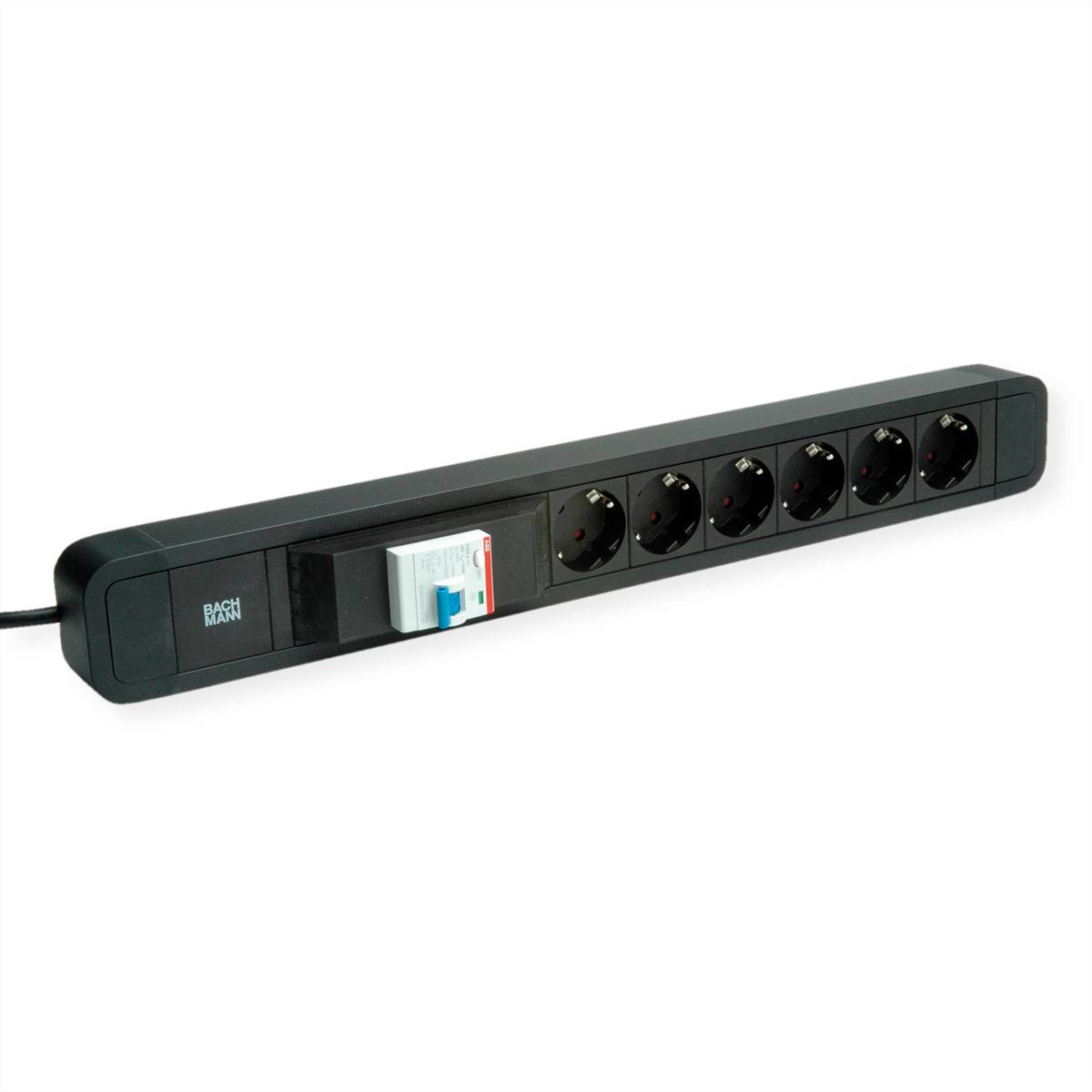 Bachmann PRIMO 2 - Steckdosenleiste - Wechselstrom 250 V - Eingabe, Eingang power CEE 7/7 - Ausgangsanschlüsse: 6 (power