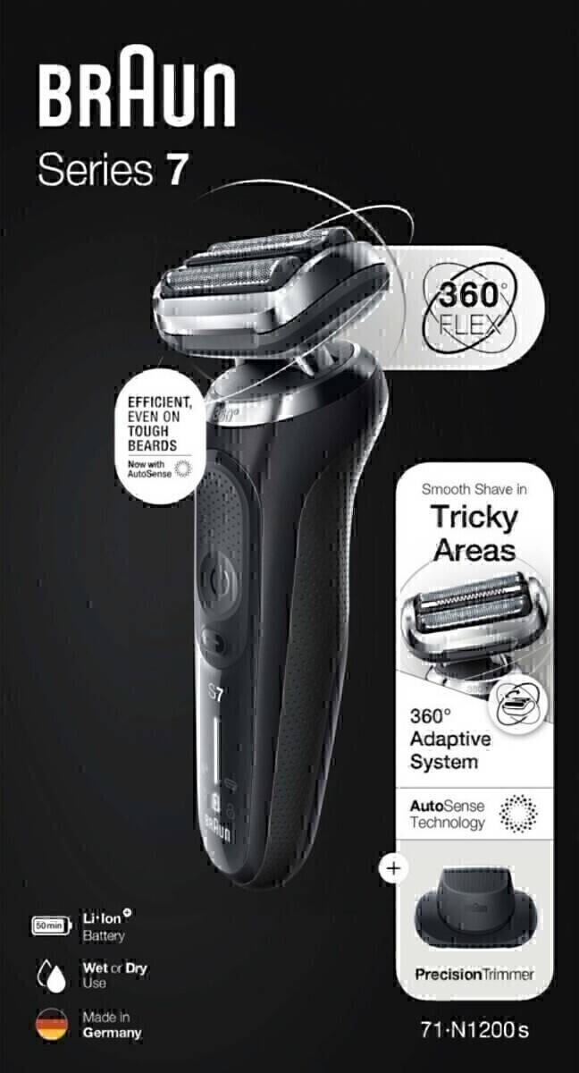 BRAUN Rasierer 7 71-N1200s sw/gr