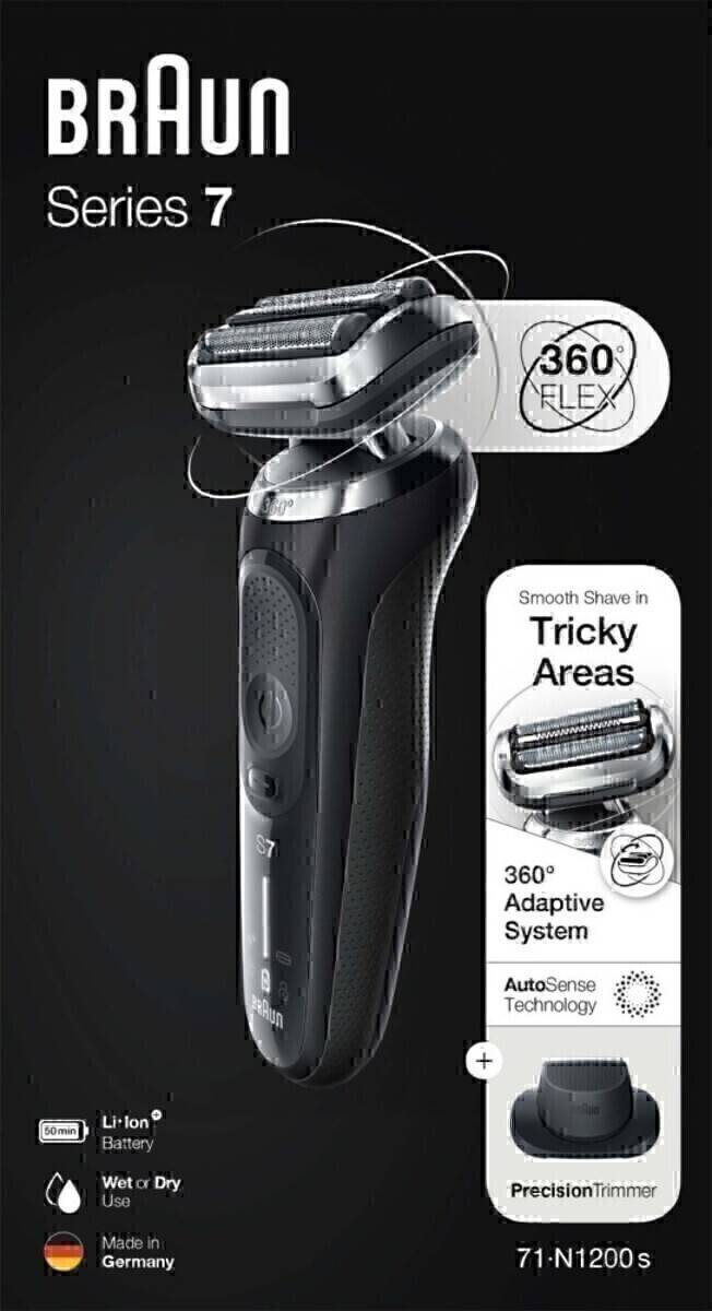 BRAUN Rasierer 7 71-N1200s sw/gr