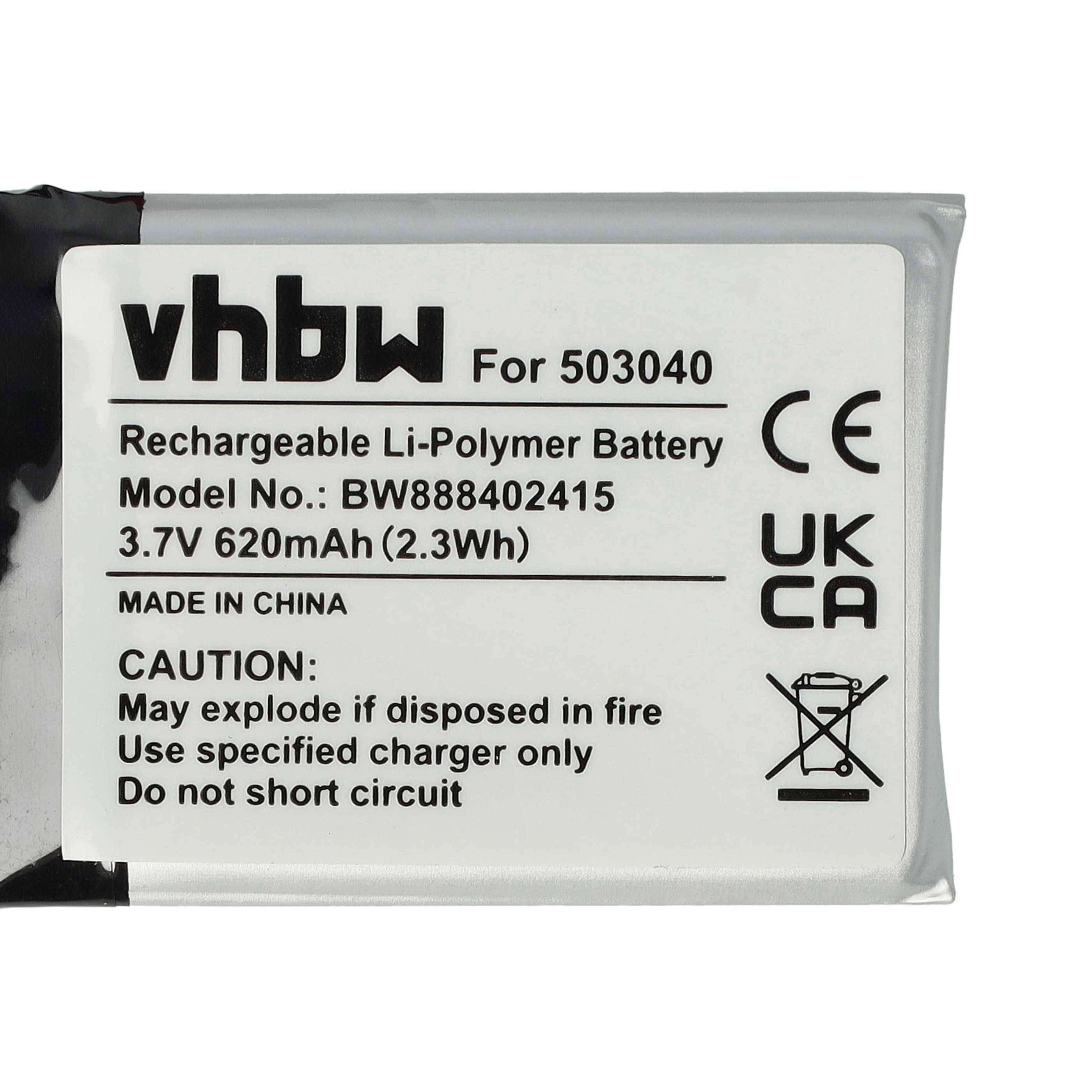 vhbw Akku kompatibel mit Anki Vector (620mAh, 3,7V, Li-Polymer)