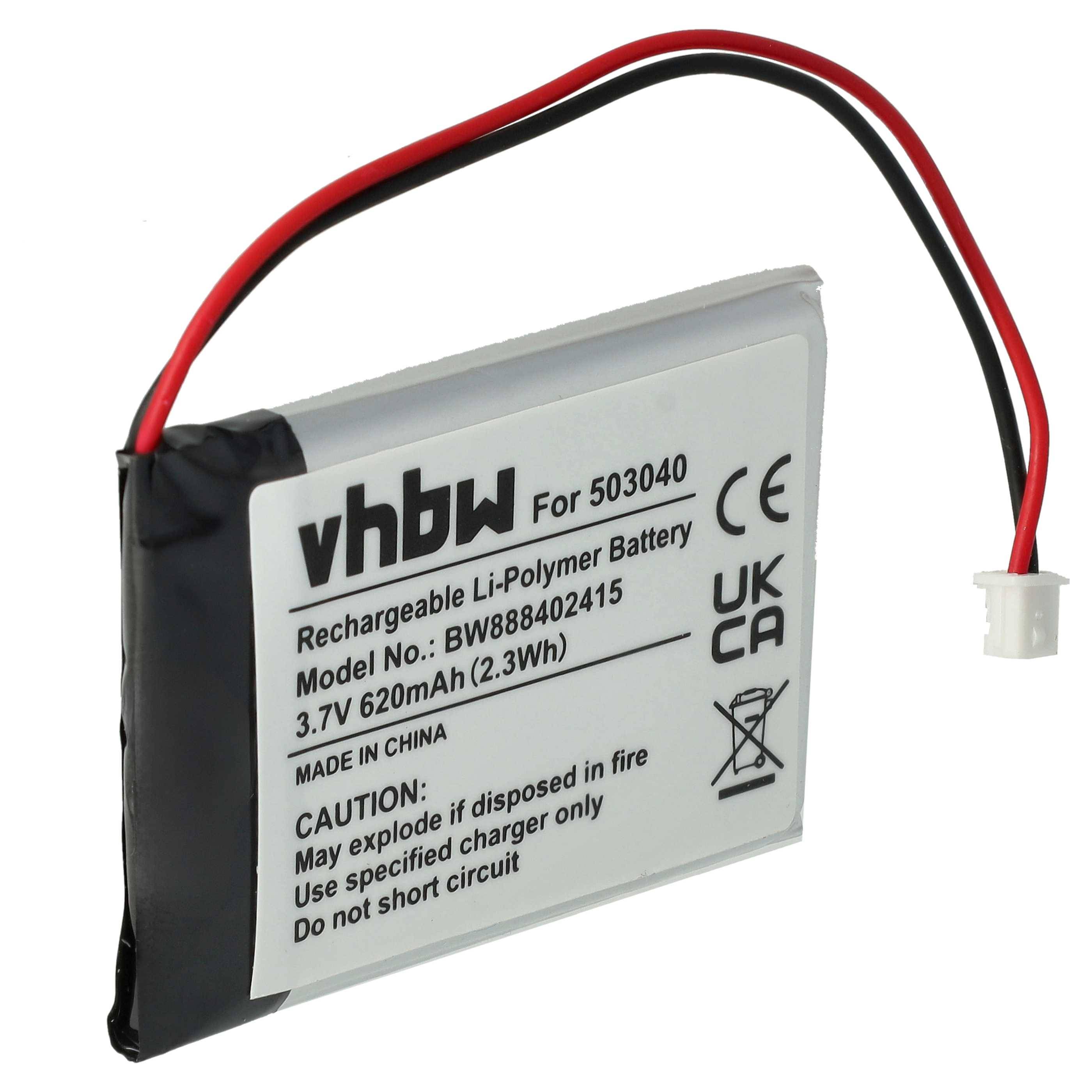 vhbw Akku kompatibel mit Anki Vector (620mAh, 3,7V, Li-Polymer)
