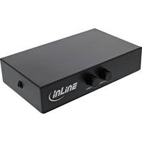 INLINE - USB 2.0 Umschalter manuell - USB-A Gerät an 2 Computer