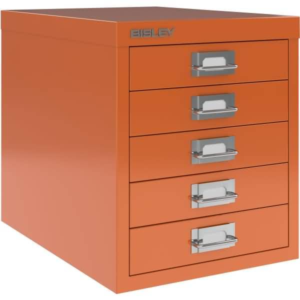 Schubladenschrank MultiDrawer™ 12er Serie, 5 Schubladen à H 51 mm, DIN A4 Maße: