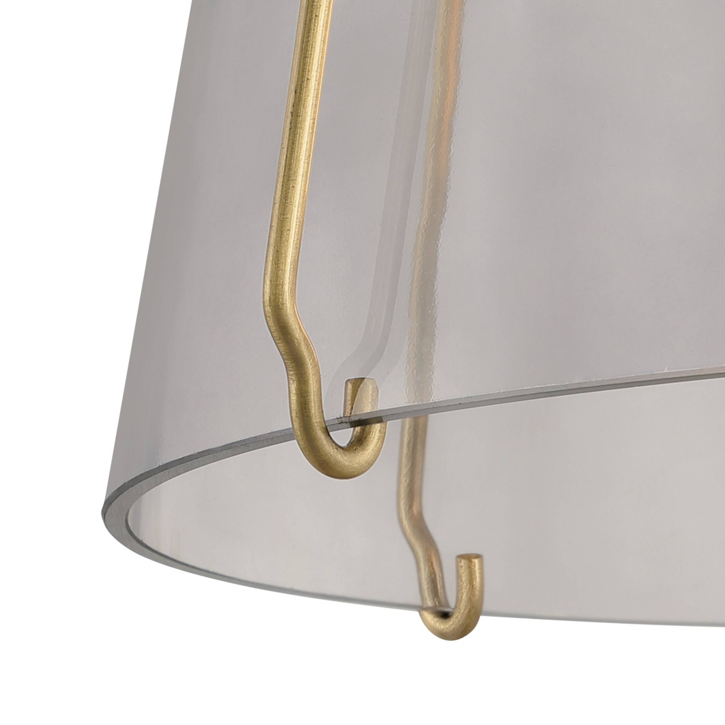 Pendelleuchte Hallein Champagner / Rauchgrau