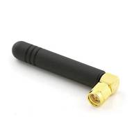 ALLNET ALL-ANT24-OMNI-RSMA-Stummel, 2 dBi, 2.4 GHz, Omnidirektionale Antenne, RP-SMA, Indoor, Schwarz