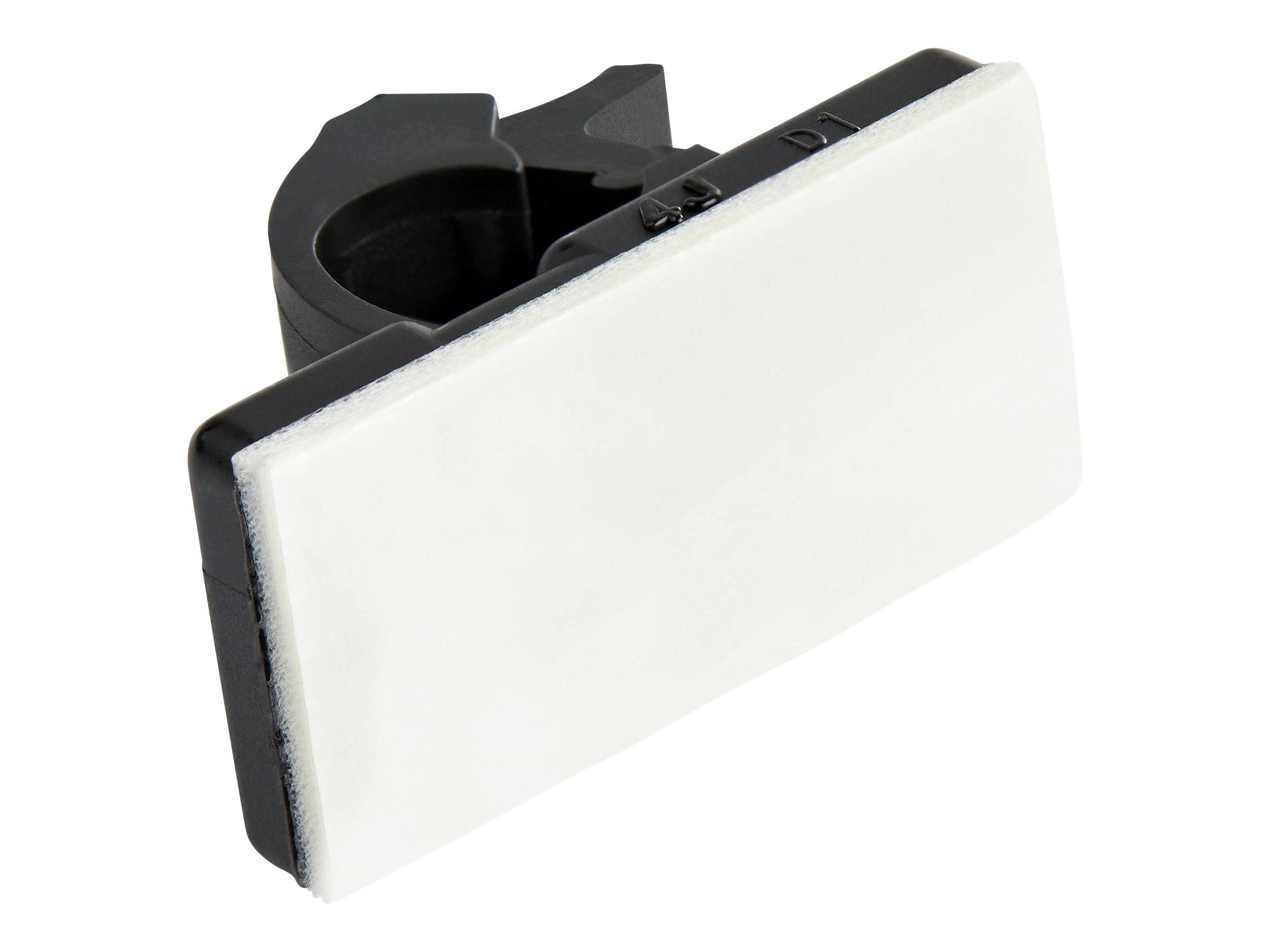 StarTech.com 100 Selbstklebende Kabelklemmen Klein - PC Kabelmanagement/Kabelhalterung - Kabel Organisator - Netzwerk/US