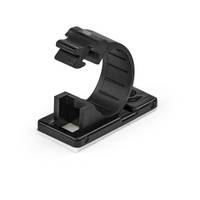 StarTech.com 100 Selbstklebende Kabelklemmen Mittel - PC Kabelmanagement/Kabelhalterung - Kabel Organisator - Netzwerk/U