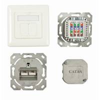 Synergy 21 S216358, 2 x RJ-45, 6a, Weiß, 80 mm, 80 mm, 5,6 cm