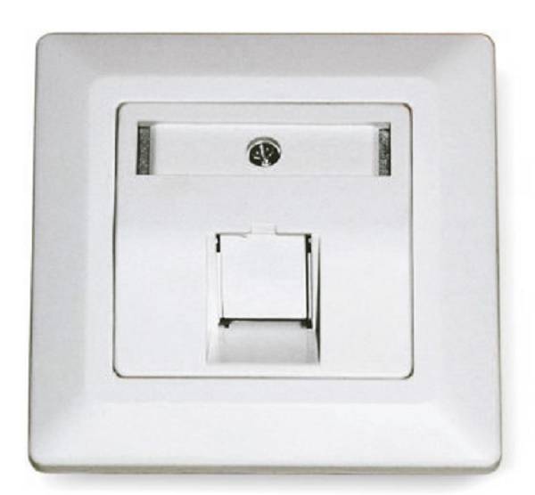 185866 UP-K Anschlussdose 1xRJ45 KS rw