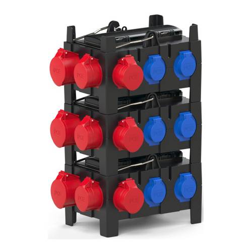 PC ELECTRIC 9130005 - Mobilverteiler "ISCHL MV" (Eingang: 1x Stecker 400V/16A/5-pol +2m Kabel | Ausgang: 3x