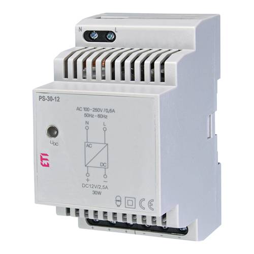 ETI 002470132 - Stromversorgung PS-24-12 (AC-Spulenspannung: 100-250V | 12V | 2A | 50/60 Hz)