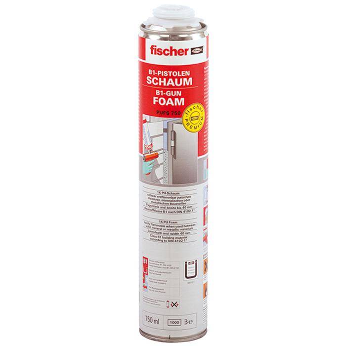 B1-Brandschutzschaum PUP 750 ml - Farbe betongrau - VE 12 Stück - Preis per VE