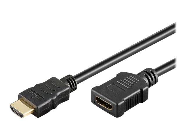 „HDMI-Kabel mit Steckerenden in entgegengesetzten Richtungen, das die vergoldete Spitze und den rechteckigen Anschluss für Audio-Video-Verbindungen zeigt.