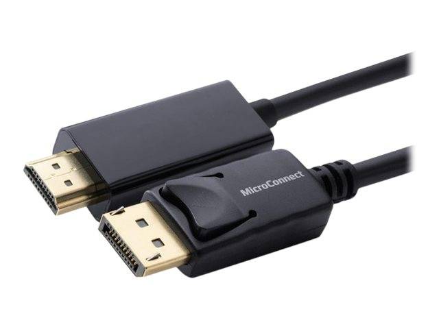 MicroConnect - Adapterkabel - DisplayPort männlich eingerastet zu HDMI männlich