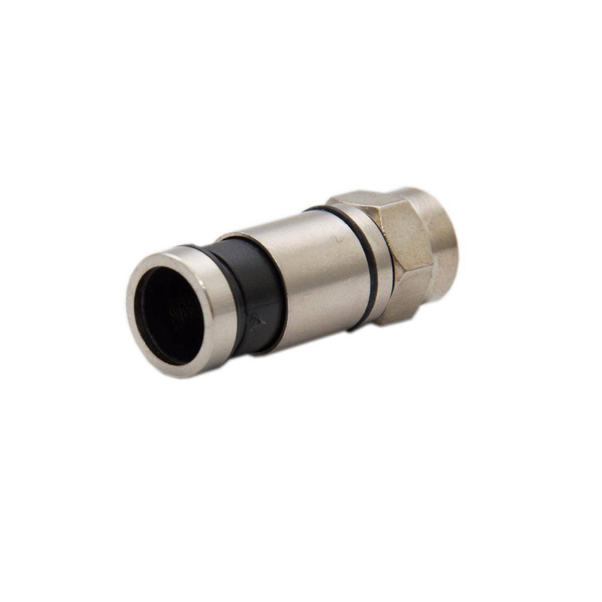 PremiumX 50x F-Kompressionsstecker SAT F-Adapter F-Stecker Koaxialkabel Verbinder TV Antennenkabel Stecker Pressstecker