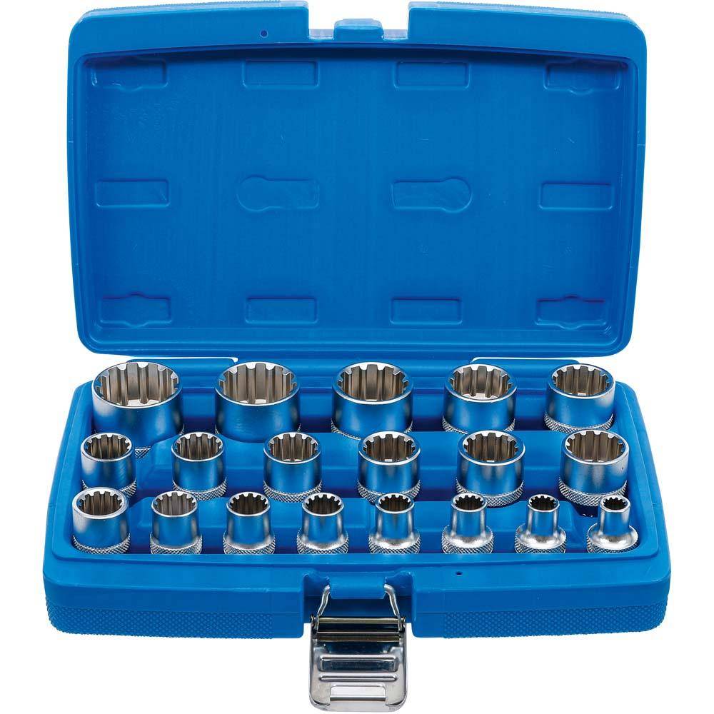 "Gear Lock" Steckschlüsseleinsätze - 1/2" - 19-teilig