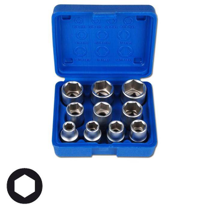 Steckschlüsseleinsatz-Set 1/2" - in ZOLL - 10-teilig