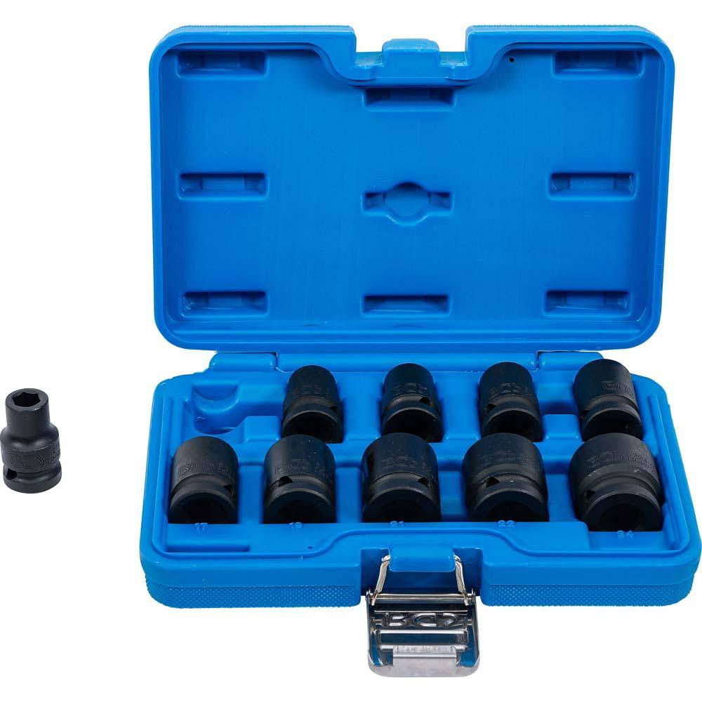 Kraft-Steckschlüssel-Einsätze 1/2" - 38 mm tief - 10-teilig