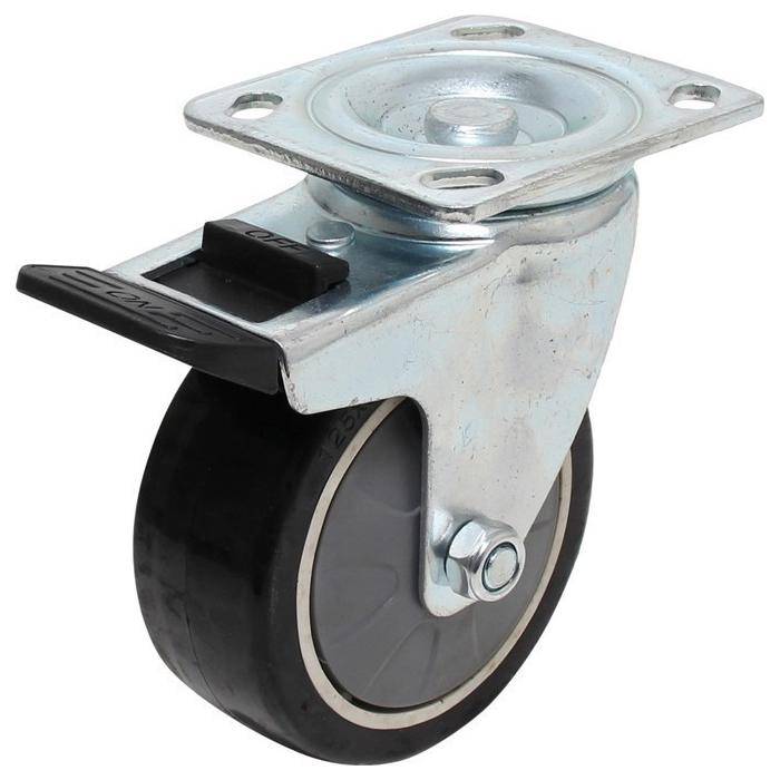 Lenkrolle - für Werkstattwagen - Rad-Ø 125 mm - Höhe 165 mm