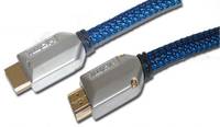 shiverpeaks BASIC-S 3m, 3 m, HDMI Typ A (Standard), HDMI Typ A (Standard), 8,16 Gbit/s, Schwarz, Blau