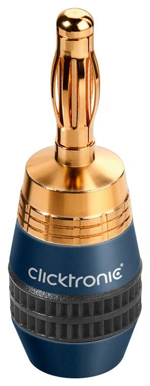 clicktronic Bananen-Stecker SimpleLock (1er Faltschachtel)