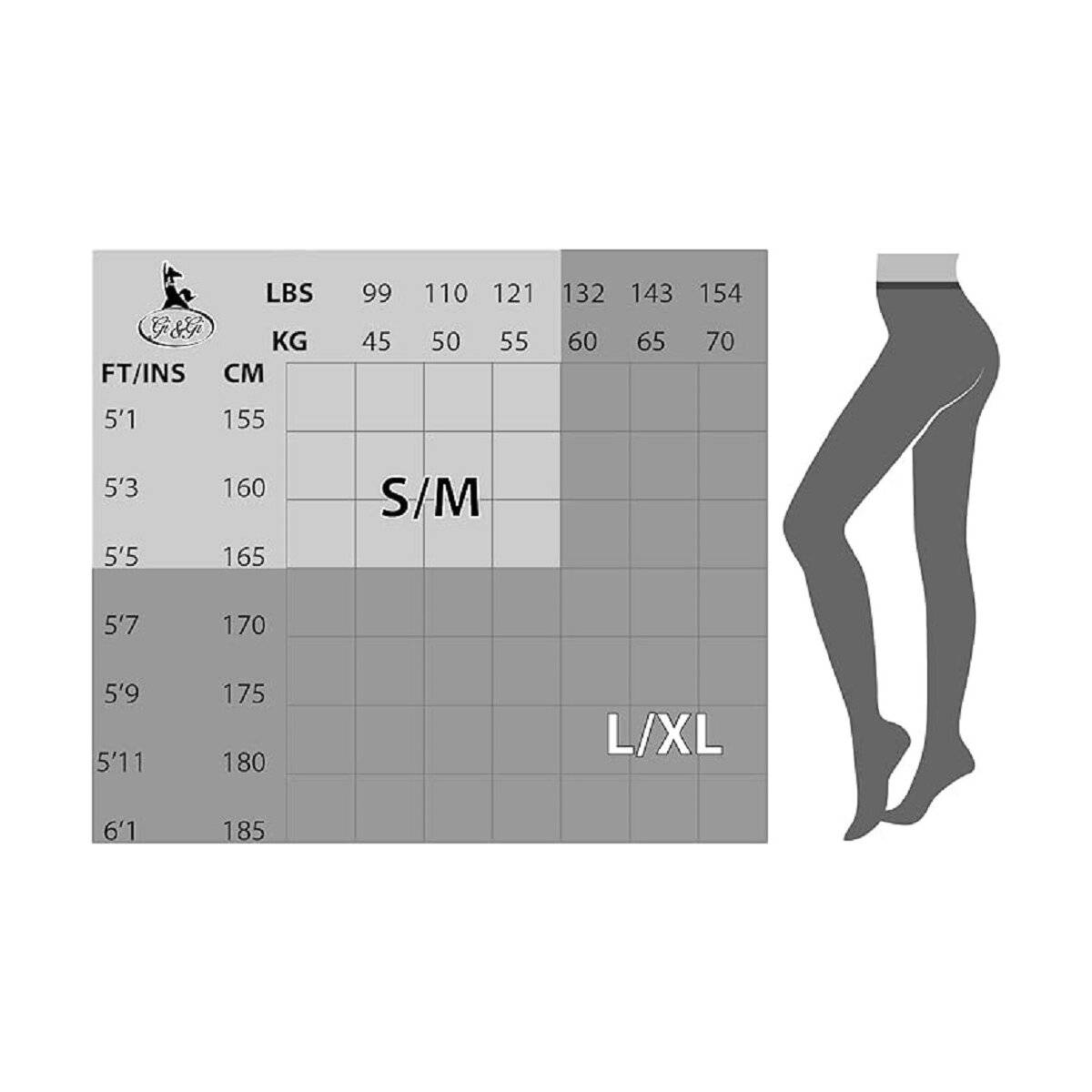 Damen Strumpfhose mit Muster Nero Frauen Hose Socken 20 DEN schwarz S/M