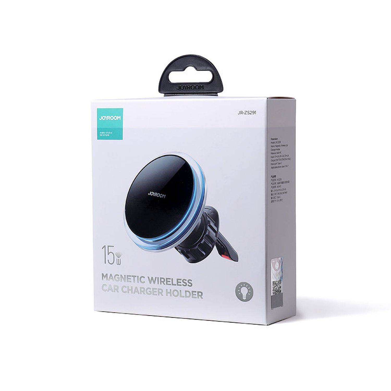 Joyroom JR-ZS291 Qi Kabelloses Induktionsladegerät 15 W (MagSafe-kompatibel für iPhone) Lüftungsöffnung Silber