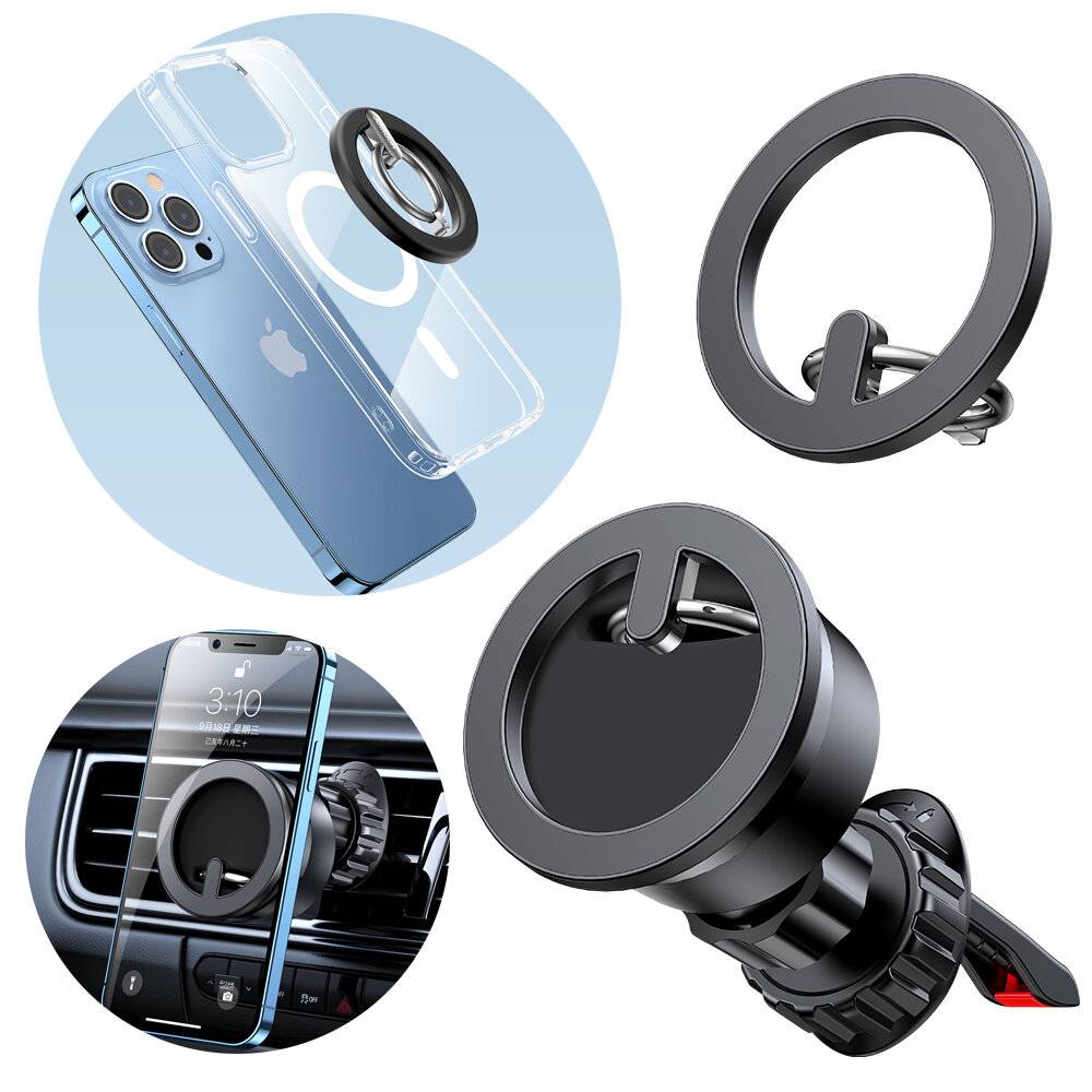 Joyroom JR-ZS294 2-in-1 Magnethalter & Smartphone-Ständer, 360° drehbar, schwarz