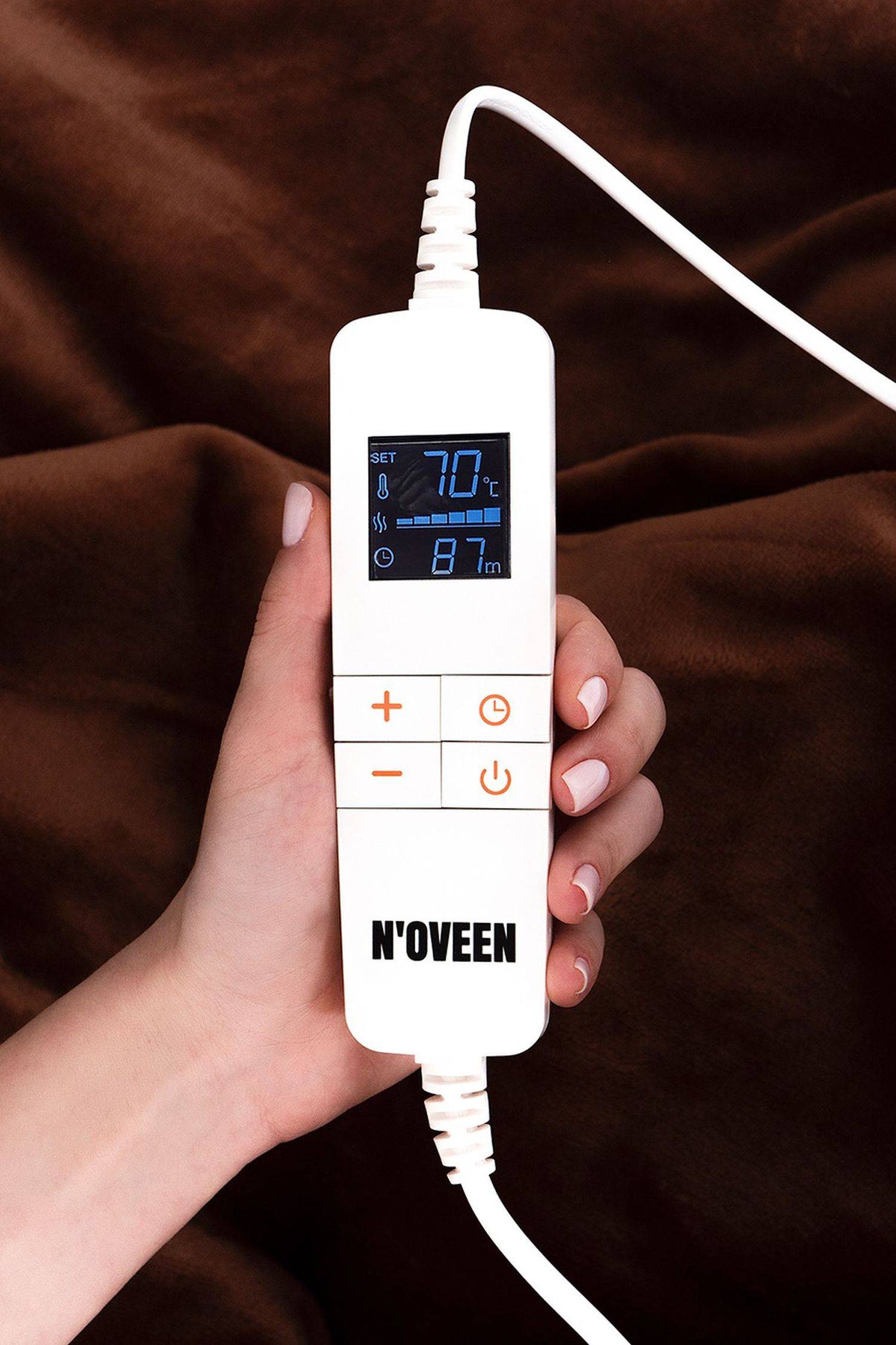 NOVEEN Heizdecke, Groß Wärmedecke 180 X 130 Cm Superweich Warme Decke | 10 Stufen der Temperaturregelung