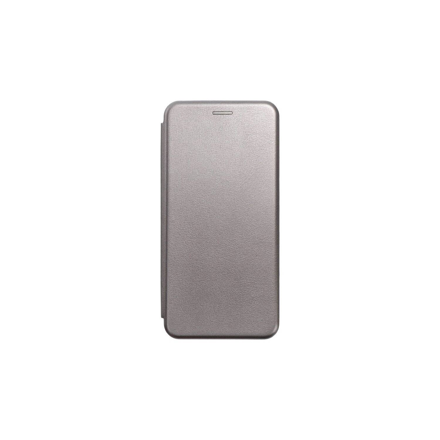 Elegante Buch-Tasche Hülle Leder Optik "Elegance" Wallet Book-Style Schale kompaitbel mit iPhone 14 Plus Grau