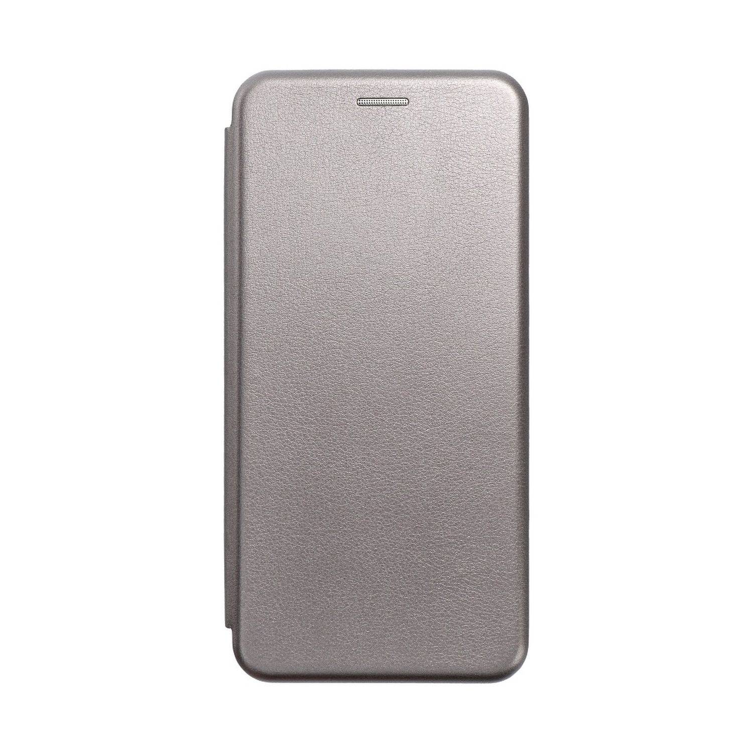Elegante Buch-Tasche Hülle Leder Optik "Elegance" Wallet Book-Style Schale kompaitbel mit iPhone 14 Pro Max Grau