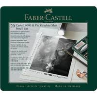 Faber-Castell Pitt Graphite Matt & Castell 9000 Set, Multi, Schwarz, Grün, Hexagonal, 20 Stück(e)