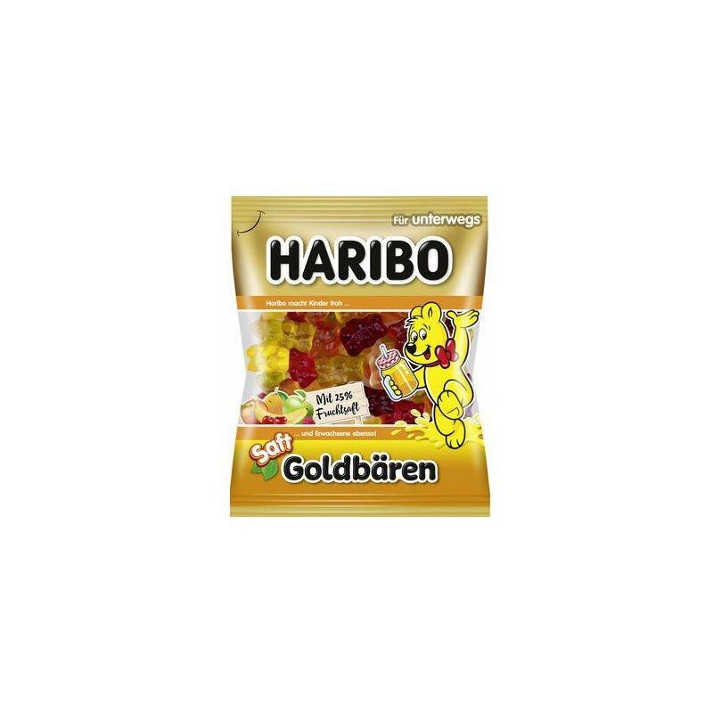HARIBO Fruchtgummi Saft-Goldbären, 160 g Beutel