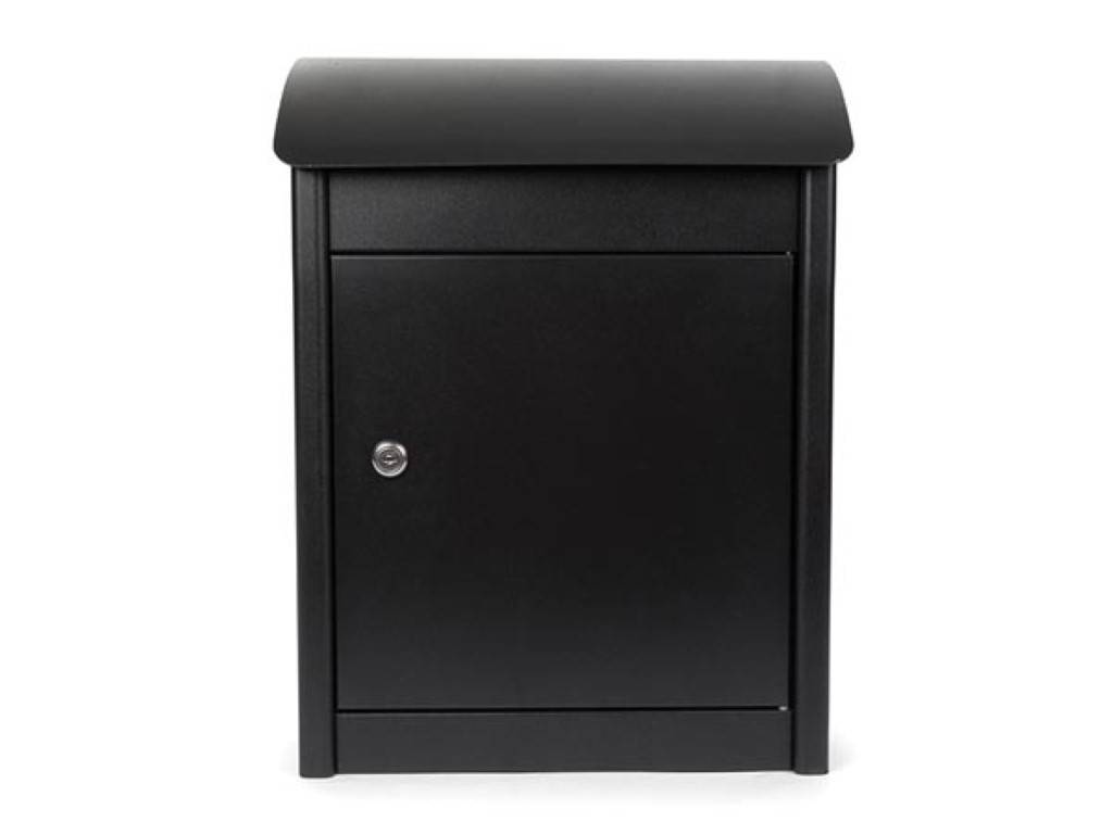 Perel Wandmontierter Paketbriefkasten für Post und Pakete mit Schloss und Einwurfklappe
